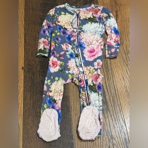 Posh Peanut Multicolor Floral Footie
